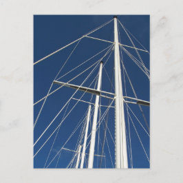 Scheepsmasten en oplopend Briefkaart