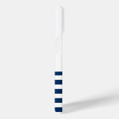 Scheepsnaam,Anker Zee Marine Blauw Gestreept Case-Mate iPhone Case (Achterkant / Rechts)