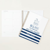 Scheepsnaam,Anker Zee Marine Blauw Gestreept Planner (Display)