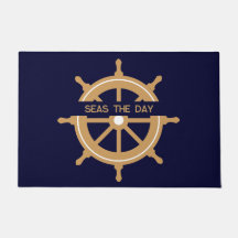 Scheepsnaamwiel in marineblauw op maat