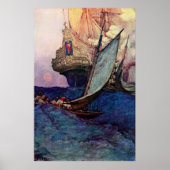 Scheepsnadering Poster (Voorkant)