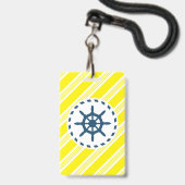 Scheepsontwerp Badge (Achterkant met lanyard)