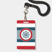 Scheepsontwerp Badge (Voorzijde met lanyard)