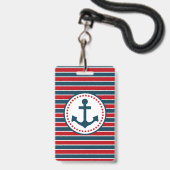 Scheepsontwerp Badge (Achterkant met lanyard)