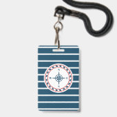 Scheepsontwerp Badge (Achterkant met lanyard)