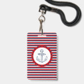 Scheepsontwerp Badge (Voorzijde met lanyard)