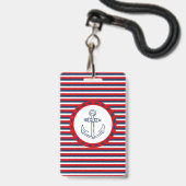 Scheepsontwerp Badge (Achterkant met lanyard)