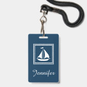 Scheepsontwerp Badge (Voorzijde met lanyard)