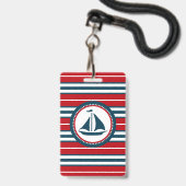 Scheepsontwerp Badge (Voorzijde met lanyard)