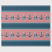 Scheepsontwerp Cadeaupapier (Vlak)