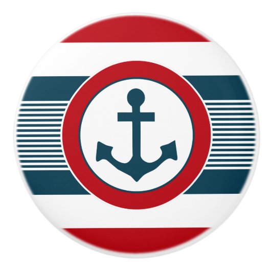 Scheepsontwerp Keramische Knop (Voorkant)