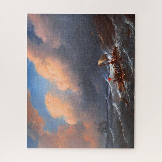 Scheepsoverlevenden op een as legpuzzel (Verticaal)