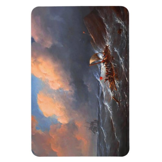 Scheepsoverlevenden op een as magneet (Verticaal)