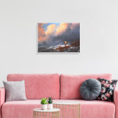 Scheepsoverlevenden op een Raft Canvas Print (Insitu (Woonkamer))