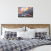 Scheepsoverlevenden op een Raft Canvas Print (Insitu (Slaapkamer))