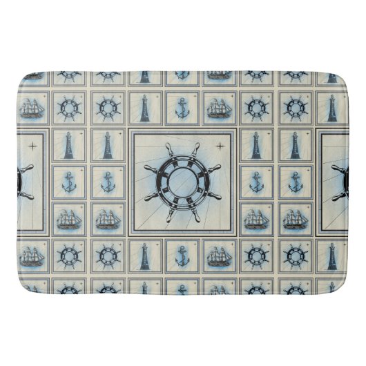 scheepspatroon badmat (Voorkant)