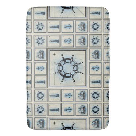 scheepspatroon badmat (Voorkant Verticaal)