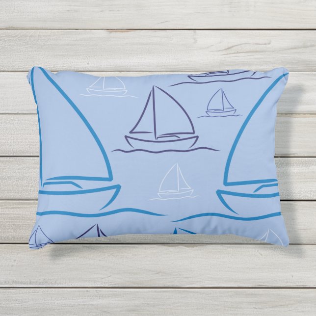 Scheepspatroon Buitenkussen (Voorkant)