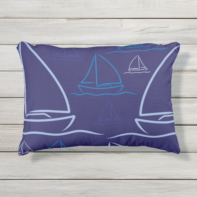 Scheepspatroon Buitenkussen (Voorkant)