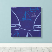 Scheepspatroon Canvas Afdruk (Insitu (Houten vloer))