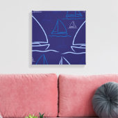 Scheepspatroon Canvas Afdruk (Insitu (Woonkamer))