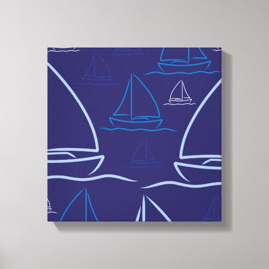 Scheepspatroon Canvas Afdruk (Voorkant)