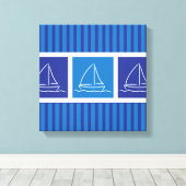 Scheepspatroon Canvas Afdruk (Insitu (Houten vloer))