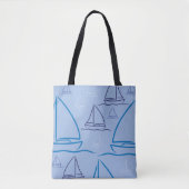 Scheepspatroon Tote Bag (Voorkant)