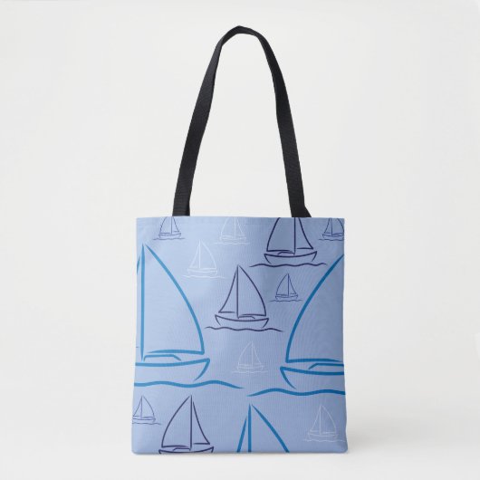 Scheepspatroon Tote Bag (Voorkant)