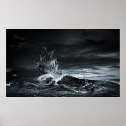 Scheepsreeks van Ghost: de negende golf Poster (Voorkant)