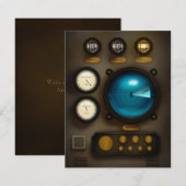 Scheepsregelpaneel Machine Leeftijd op maat Notitiekaartje (Voorkant / Achterkant)