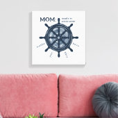 Scheepsroer Nautilisch Erfgoed Moeder en Familiena Canvas Afdruk (Insitu (Woonkamer))