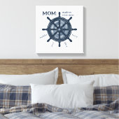 Scheepsroer Nautilisch Erfgoed Moeder en Familiena Canvas Afdruk (Insitu (Slaapkamer))