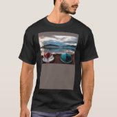 Scheepsrompen van boten en Marmaris Winter Seascap T-shirt (Voorkant)