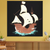 scheepsschilderij canvas afdruk (Insitu (Woonkamer))