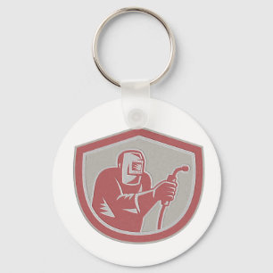 Scheepsschip voor het inlassen van metalen lasers sleutelhanger