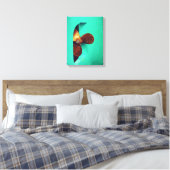Scheepsschroef Turquoise Scheepvaart Canvas Afdruk (Insitu (Slaapkamer))