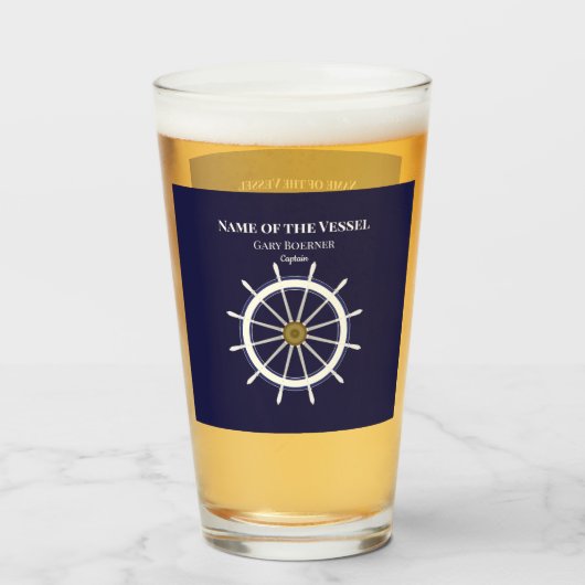 Scheepsslagschip Boat Tumblers Beer Soda Glass (Achterkant gevuld)