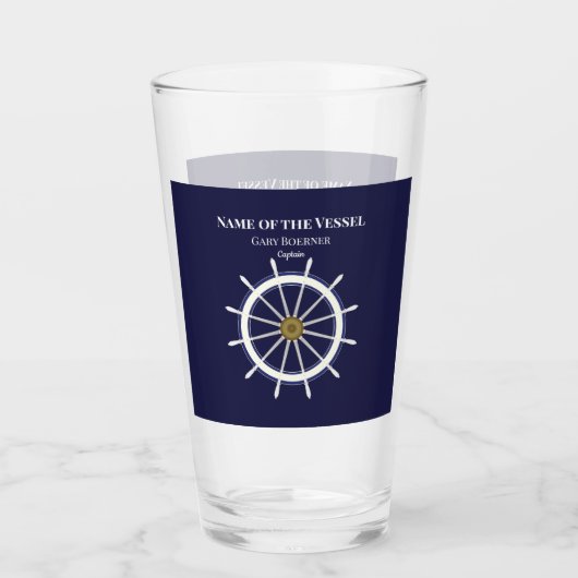 Scheepsslagschip Boat Tumblers Beer Soda Glass (Voorkant)