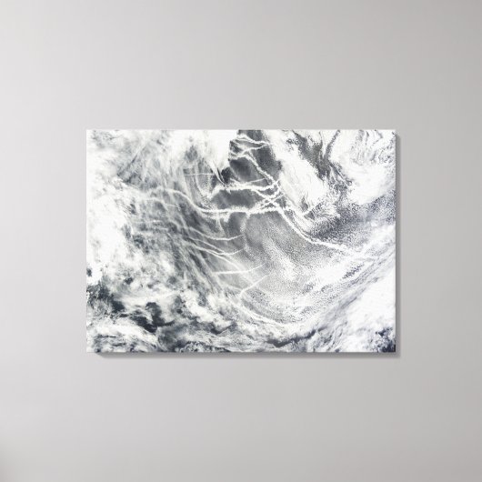 Scheepssporen in de Stille Oceaan Canvas Afdruk (Voorkant)