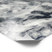 Scheepssporen in de Stille Oceaan Foto Afdruk (Hoek)