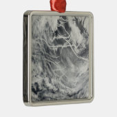 Scheepssporen in de Stille Oceaan Metalen Ornament (Rechts)