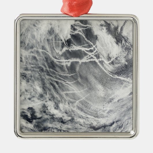 Scheepssporen in de Stille Oceaan Metalen Ornament (Voorkant)