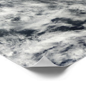 Scheepssporen in de Stille Oceaan Poster (Hoek)