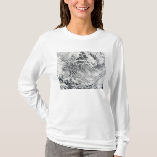 Scheepssporen in de Stille Oceaan T-shirt (Voorkant)