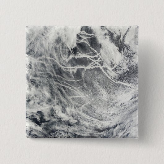 Scheepssporen in de Stille Oceaan Vierkante Button 5,1 Cm (Voorkant)