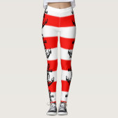 Scheepsstreep Anker Broek Beide Kanten Leggings (Voorkant)