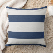 Scheepsstreep Weave Navy Wit ID1248 Kussen (Deken)