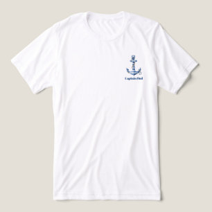Scheepsstrepen Anker Verjaardag Tri-Blend Shirt