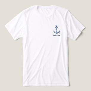 Scheepsstrepen Anker Verjaardag Tri-Blend Shirt
